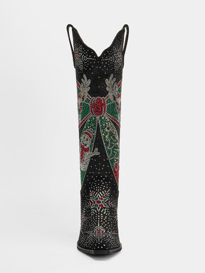 christmas_bow_reindeer_rhinestone_western_boots