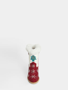 christmas_tree_snowflake_rhinestone_fur_top_boots