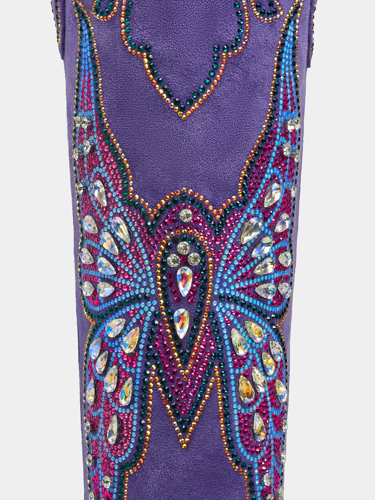 colorful_butterfly_crystal_western_boots