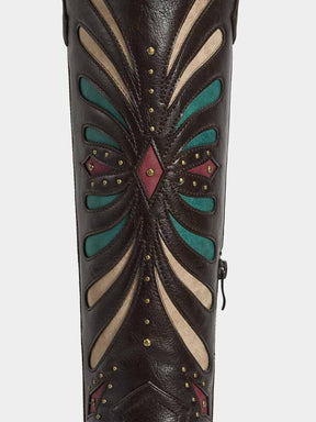 dark-brown-cut-out-butterfly-western-boots-pu