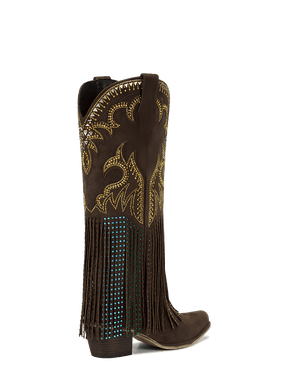 dark-brown-flame-rhinestones-fringe-mid-heel-cowgirl-boots