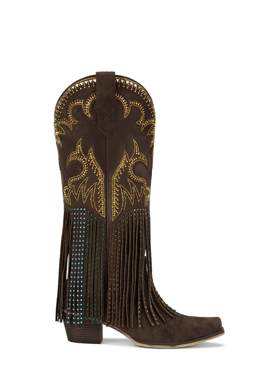 dark-brown-flame-rhinestones-fringe-pull-on-cowgirl-boots