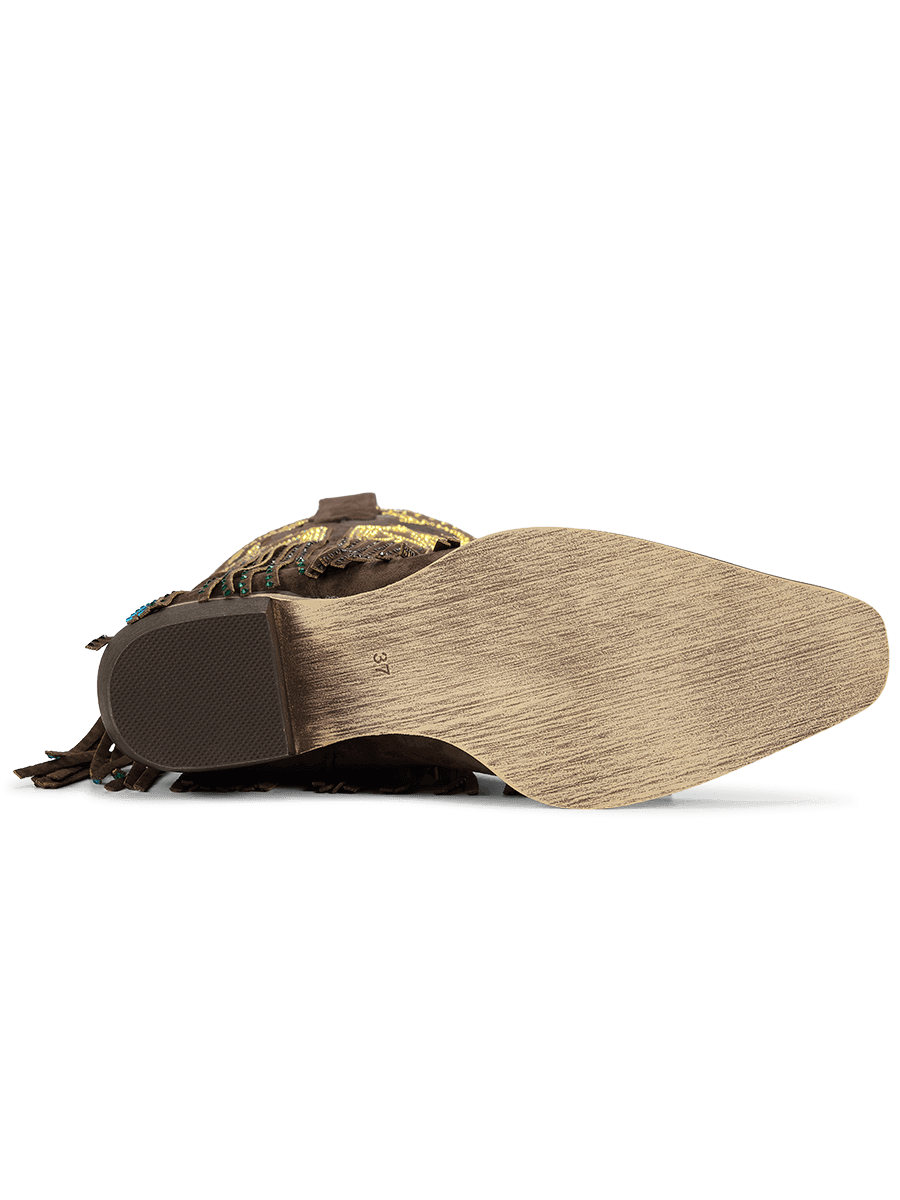 dark-brown-flame-rhinestones-fringe-rubber-cowgirl-boots