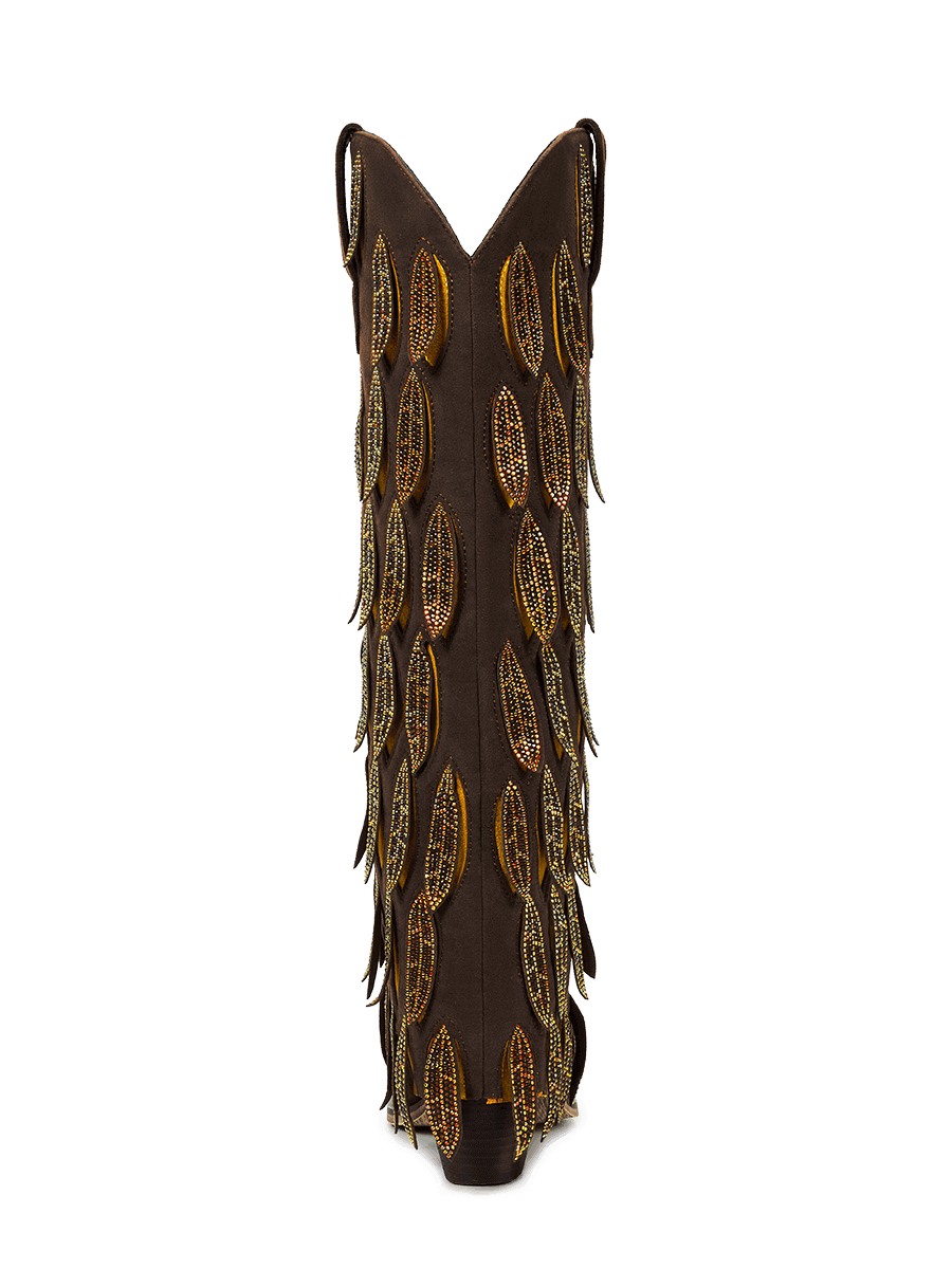 dark-brown-fold-over-dangle-leaves-high-heel-western-cowgirl-boots