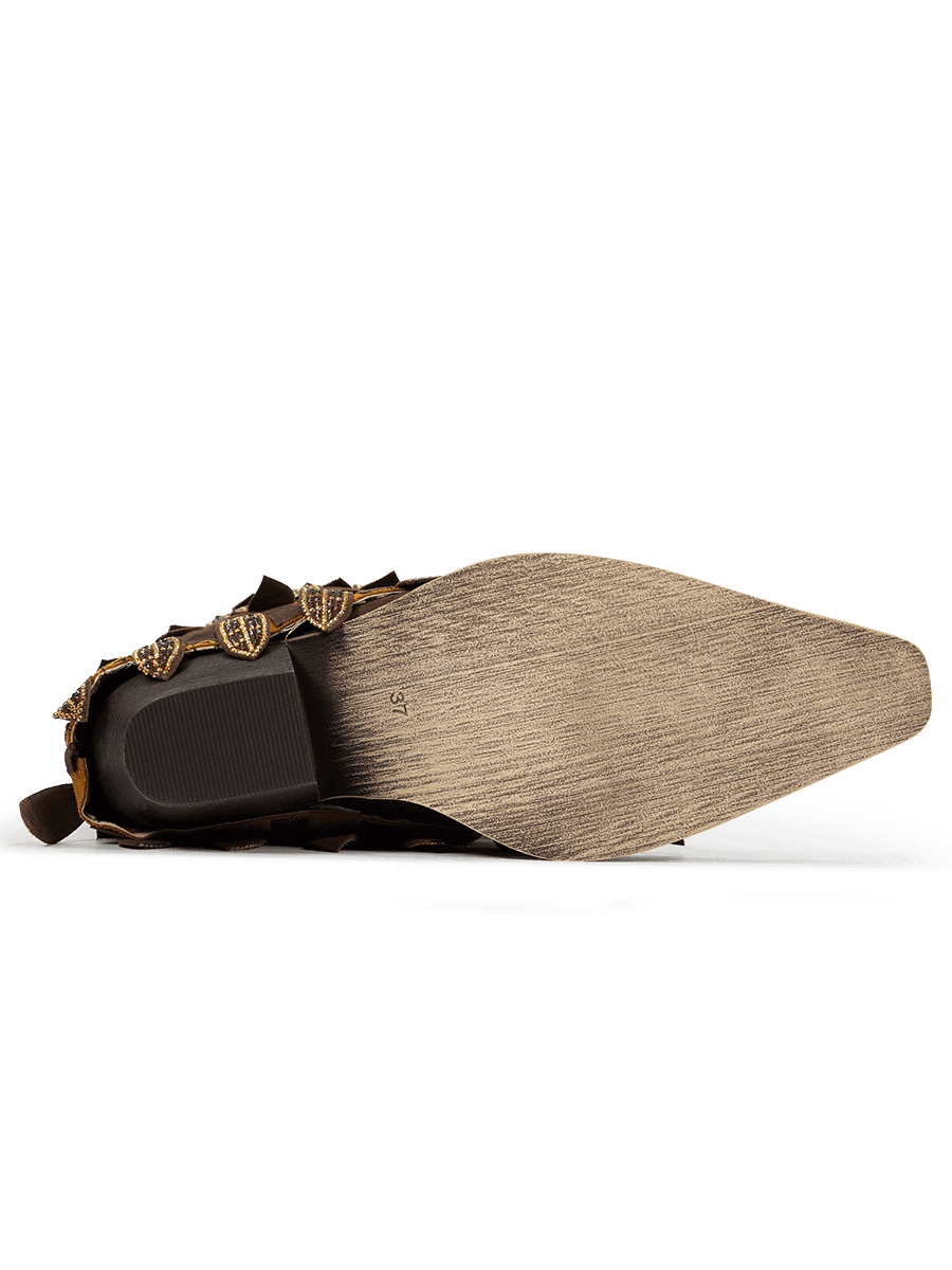 dark-brown-fold-over-dangle-leaves-rubber-western-cowgirl-boots