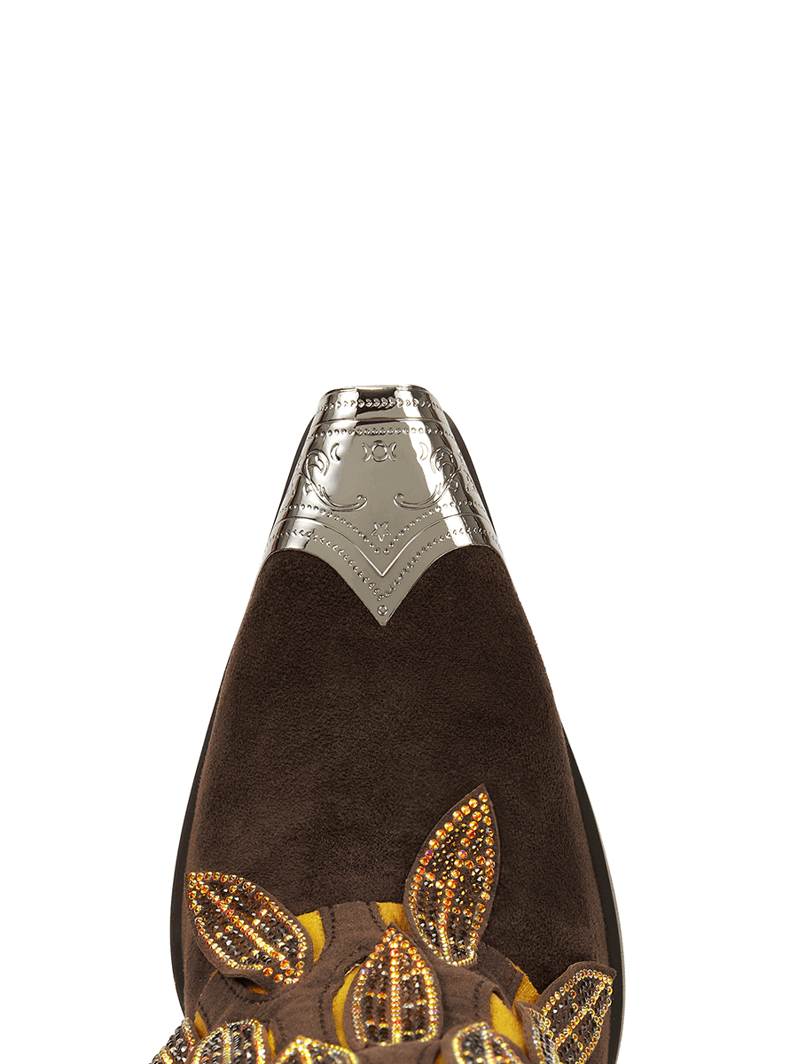 dark-brown-fold-over-dangle-leaves-snip-western-cowgirl-boots