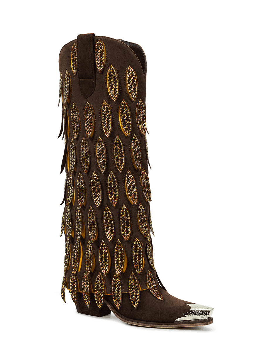 dark-brown-fold-over-dangle-leaves-western-cowgirl-boots