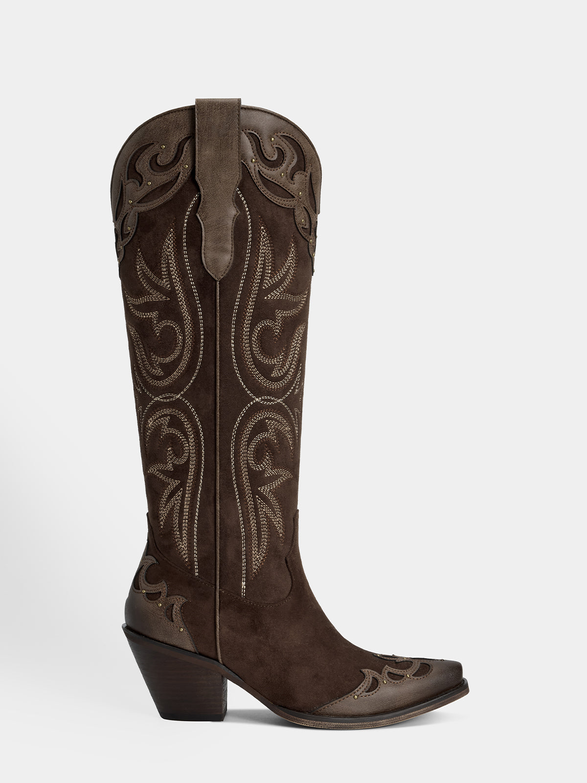 dark-brown-gradient-embroidered-wings-western-boots-side-zipper