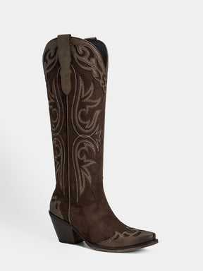 dark-brown-gradient-embroidered-wings-western-boots