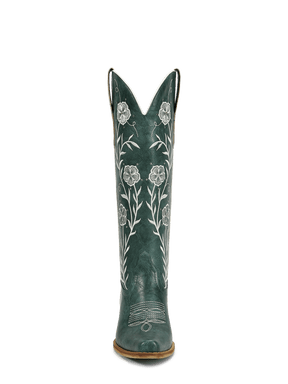 dark-green-embroidered-floral-motifs-cowgirl-boots-knee-high