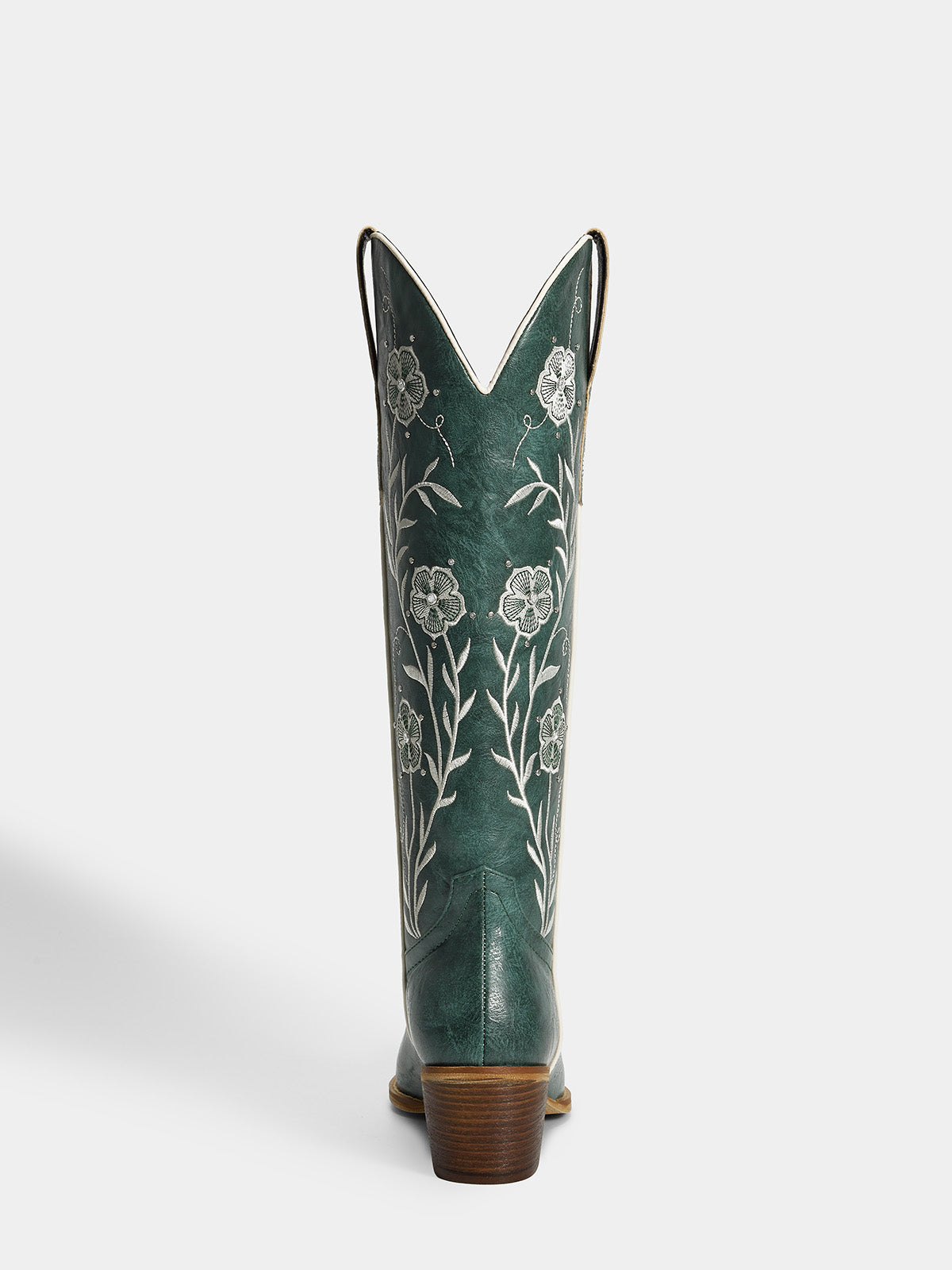 dark-green-embroidered-floral-motifs-cowgirl-boots-mid-heel