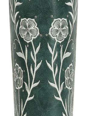 dark-green-embroidered-floral-motifs-cowgirl-boots-pu