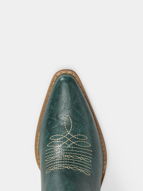 dark-green-riveted-embroidered-floral-western-boots-pointy