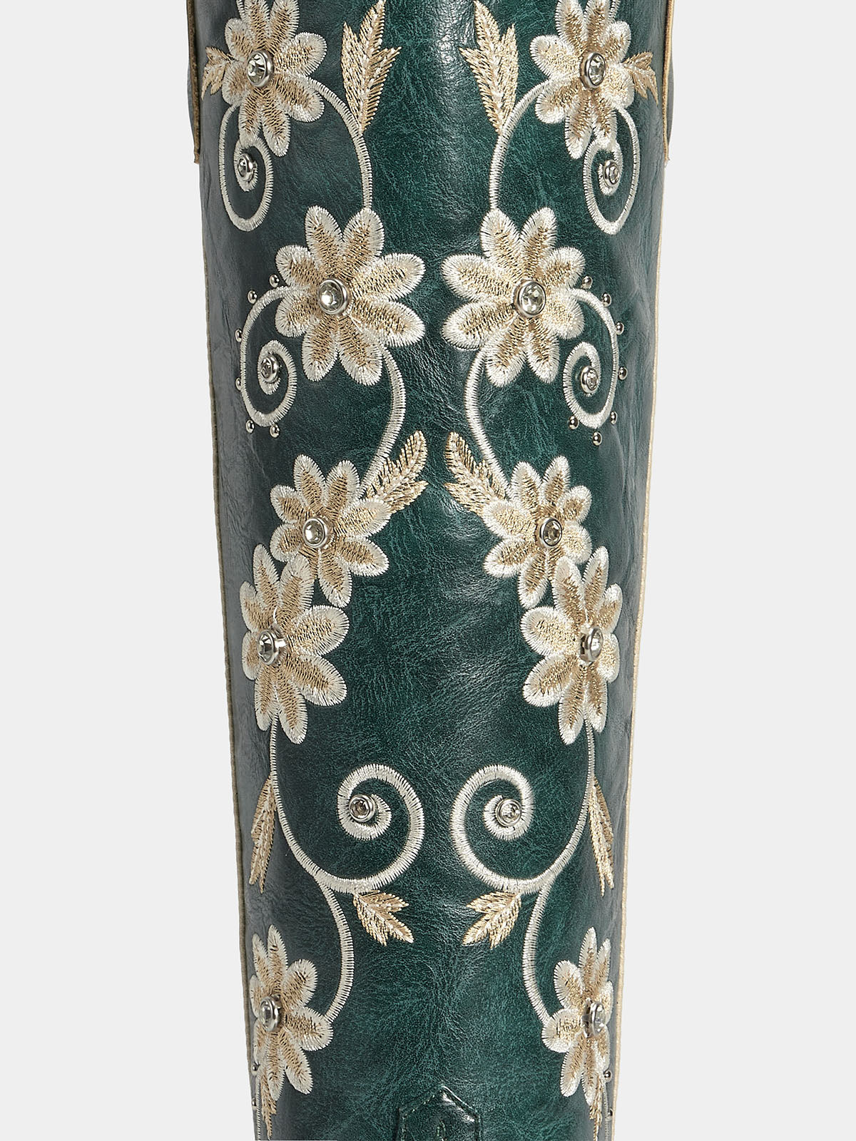 dark-green-riveted-embroidered-floral-western-boots-pu