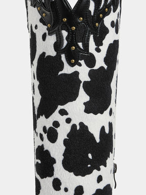 embroidered-rivets-cow-print-western-boots-faux-haircalf
