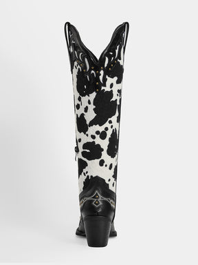 embroidered-rivets-cow-print-western-boots-high-heel