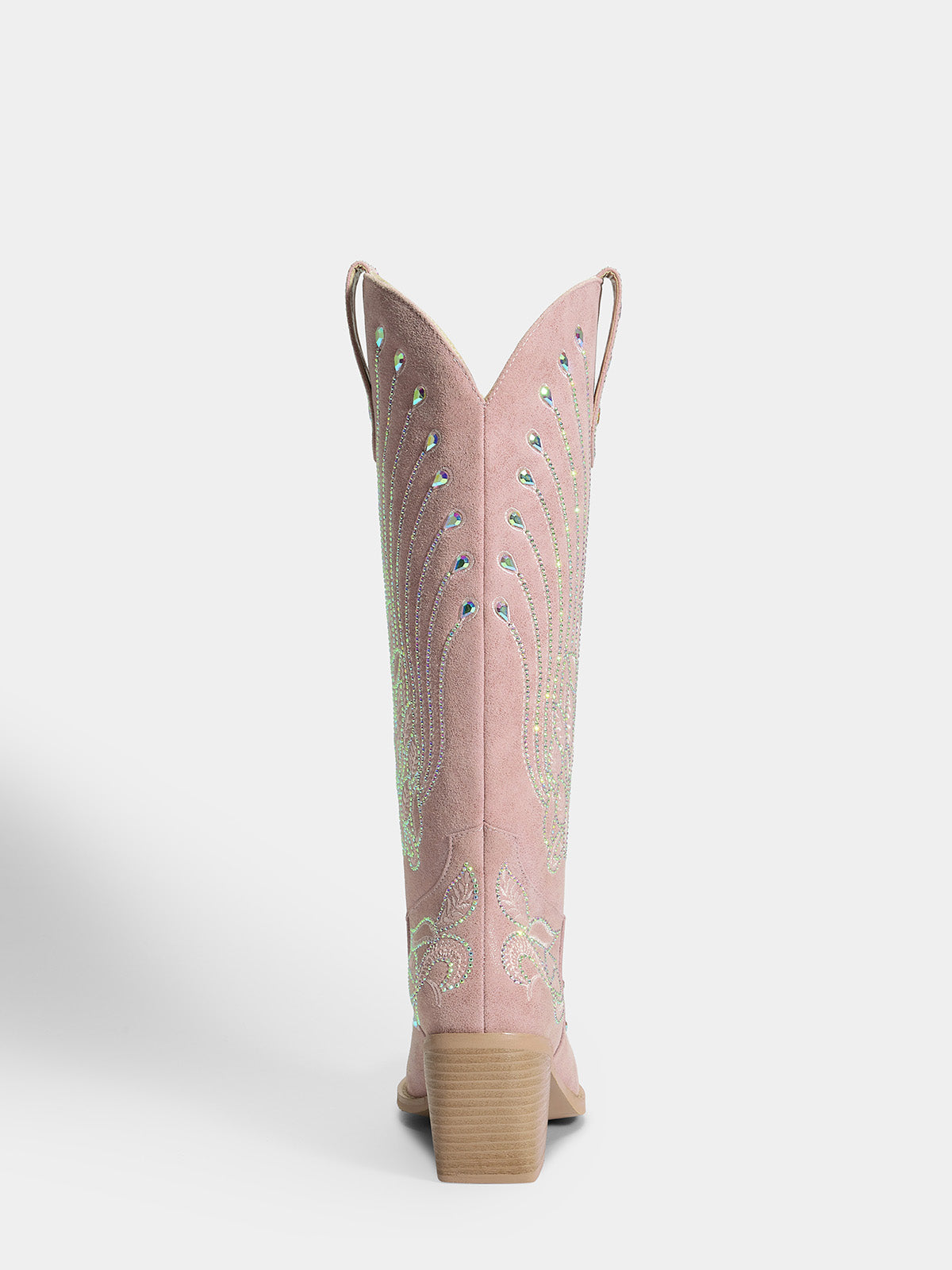 faded-pink-embroidered-leaf-bridal-cowboy-boots-mid-heel