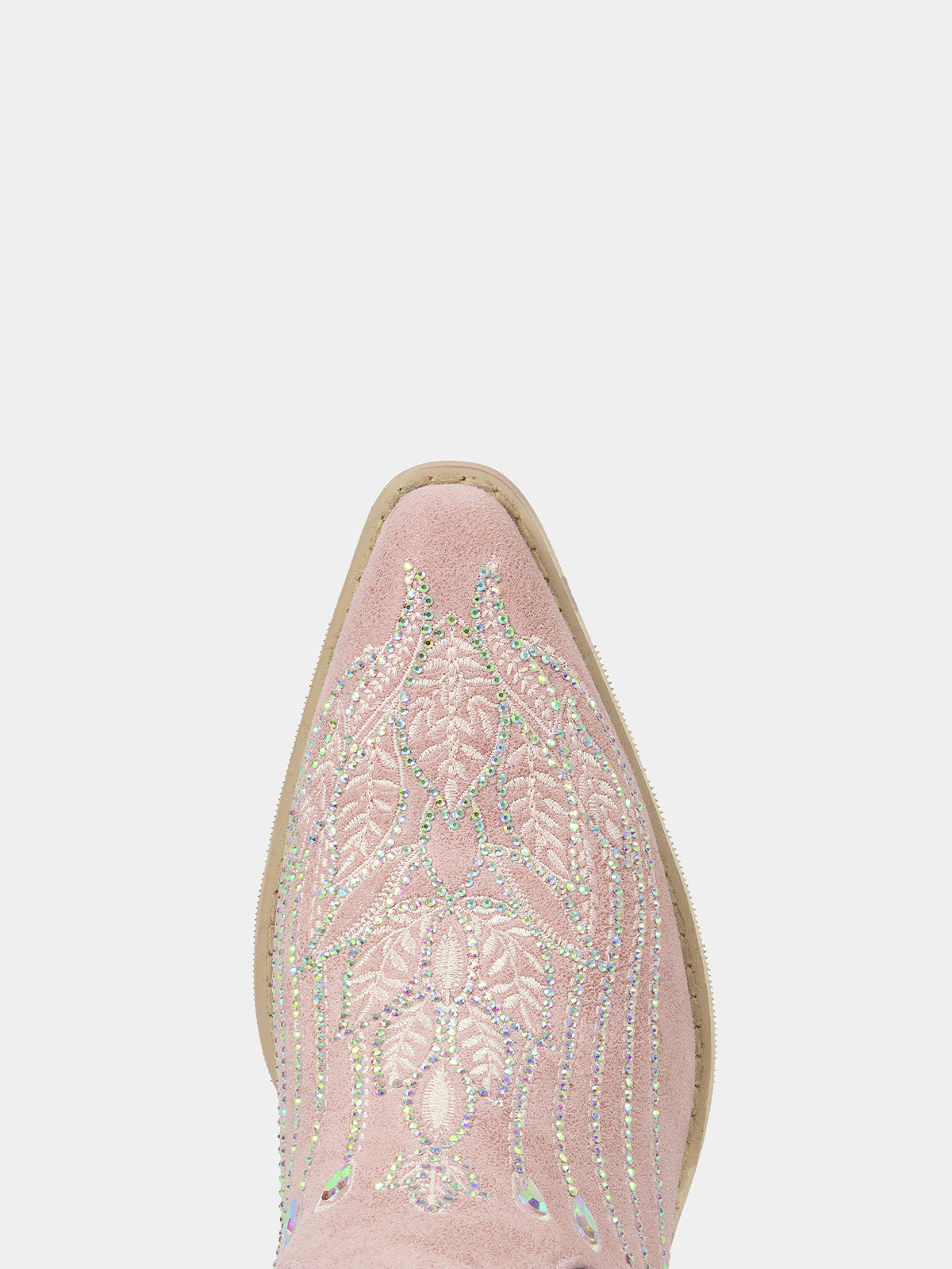 faded-pink-leaf-bridal-cowboy-boots-faux-suede