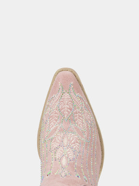 faded-pink-leaf-bridal-cowboy-boots-faux-suede