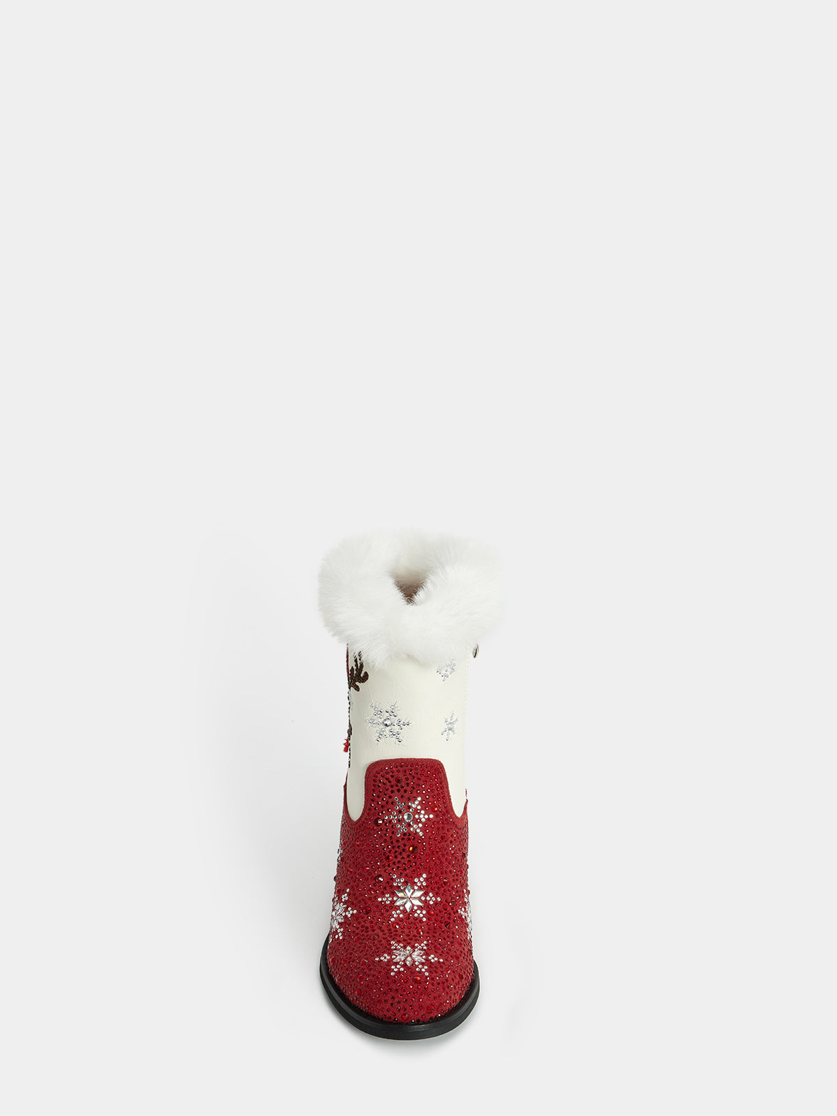fluffy_fur_cuff_snowflake_rhinestone_christmas_boots