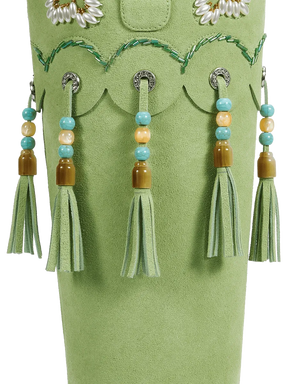 fresh-green-beaded-tassel-charms-cowgirl-boots-faux-suede