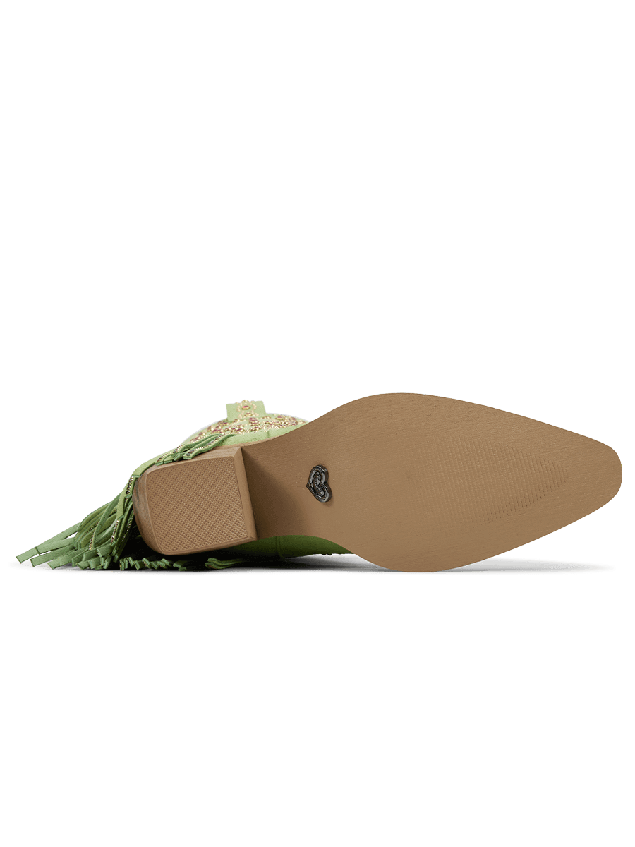 fresh-green-tassel-red-crystals-cowgirl-boots-rubber