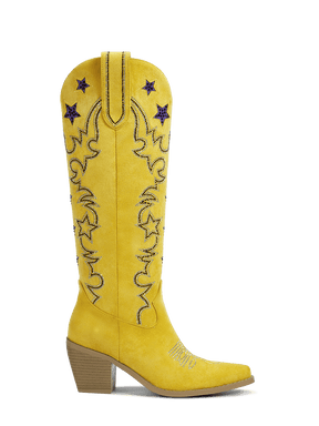 ginger-yellow-blue-rhinestones-star-cowgirl-boots-pull-on