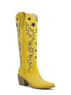 ginger-yellow-blue-rhinestones-star-cowgirl-boots