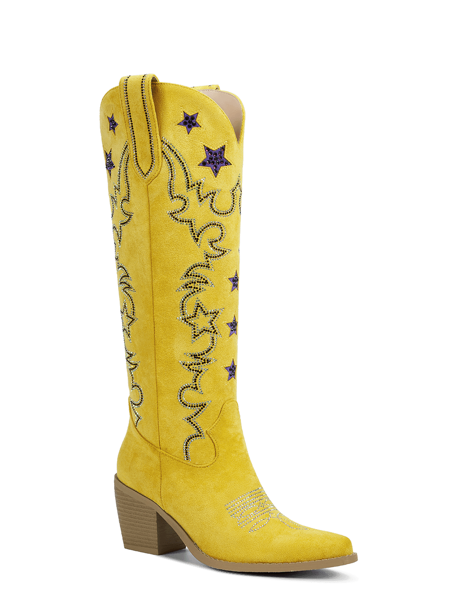 ginger-yellow-blue-rhinestones-star-cowgirl-boots