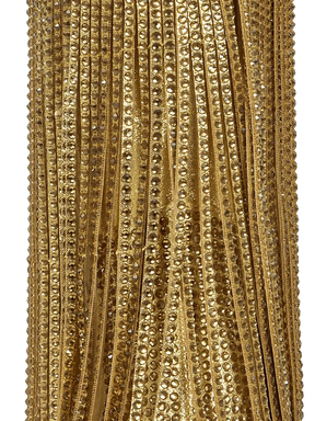 gold-fringe-rhinestone-western-ankle-boots-metallic-textured-fabric