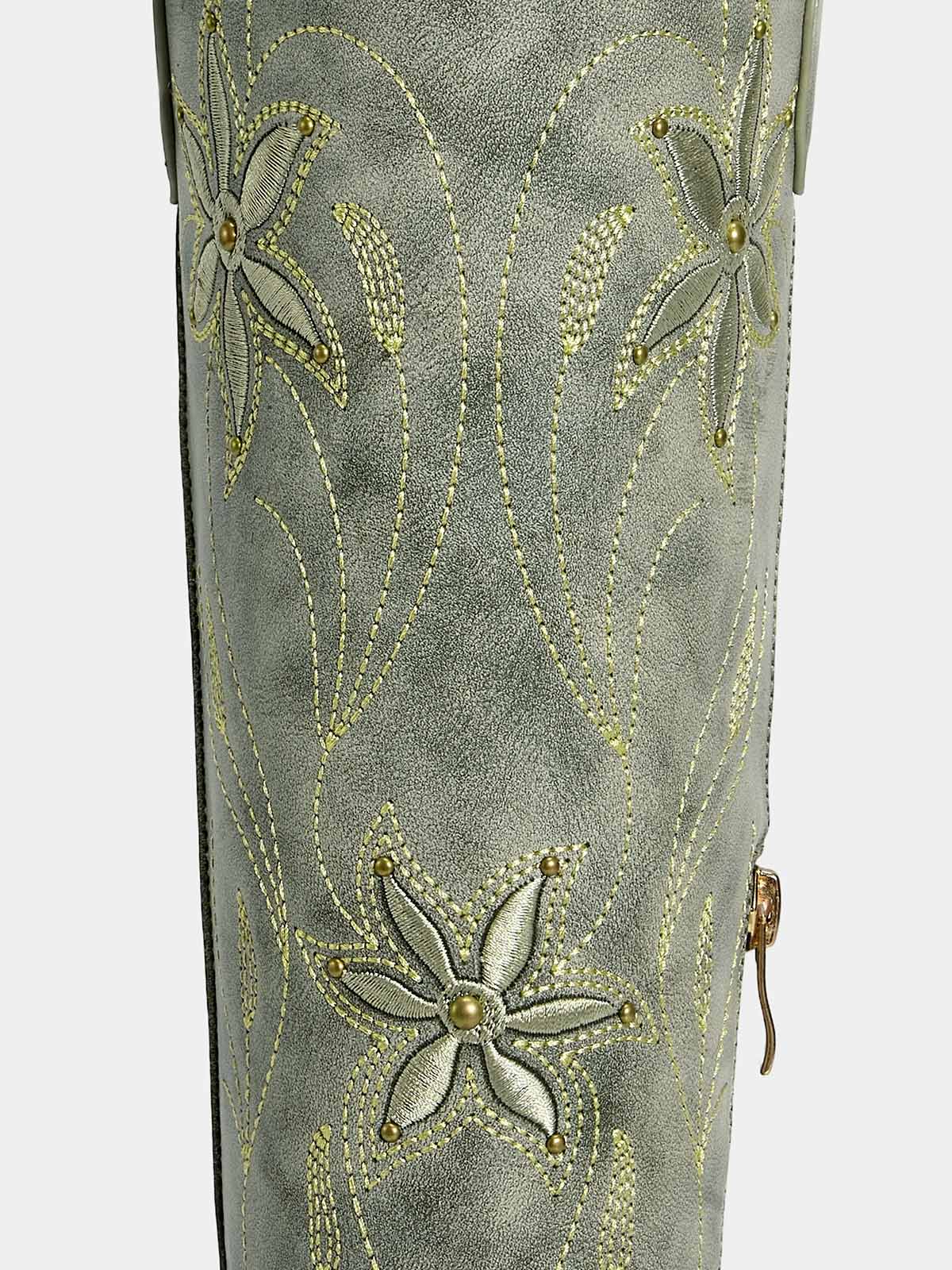 gradient-gray-embroidered-floral-western-boots-pu
