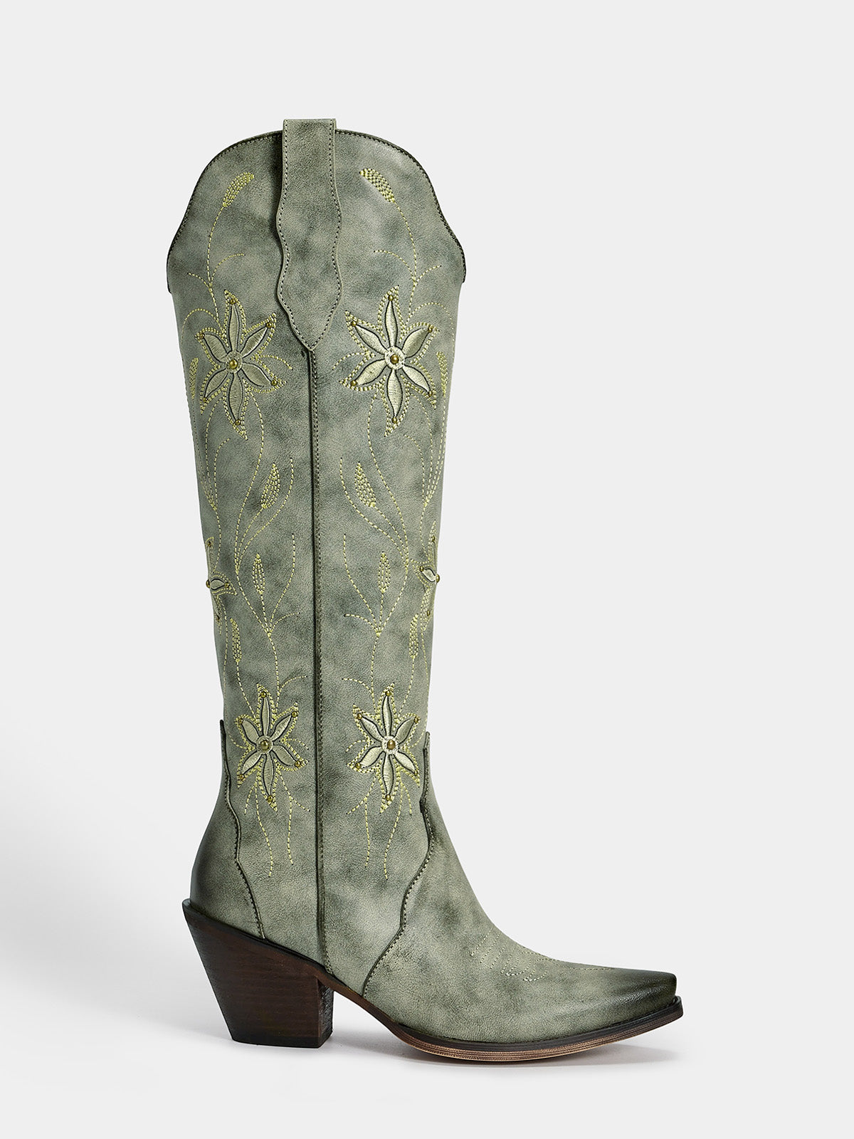 gradient-gray-embroidered-floral-western-boots-side-zipper