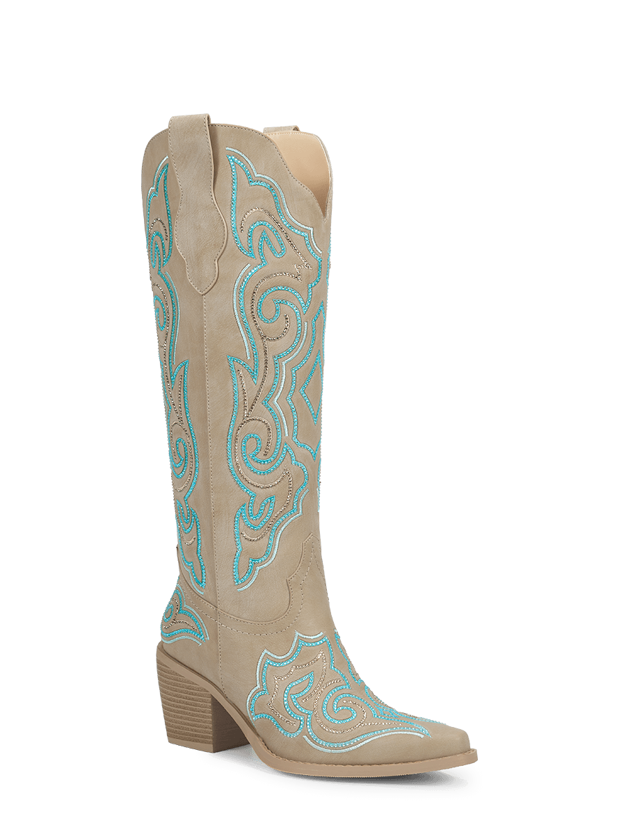 gray-and-blue-cloud-patterned-cowgirl-boots