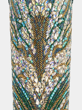 green_peacock_crystal_beaded_western_boots