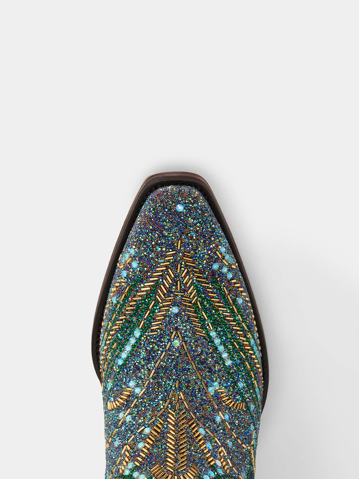 green_peacock_toe_beaded_western_boots