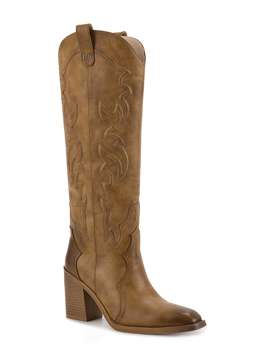 Suede Fabs Western Laarsjes Botas Puntiagudas Low Heel Black