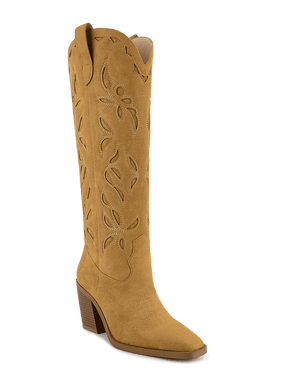 Wetkiss Brown Embroidered Cowgirl Boots - JX065 - Aspect