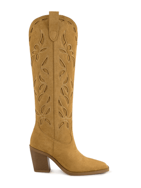 Wetkiss Brown Embroidered Cowgirl Boots - JX065 - Aspect