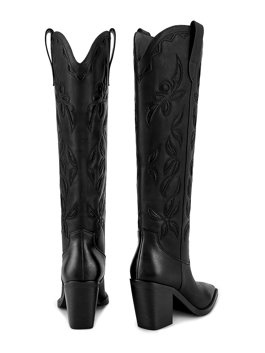 Wetkiss Embroidered Cowgirl Boots - JX065 - Rear