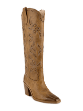 Wetkiss Brown Embroidered Cowgirl Boots - JX065 - Aspect