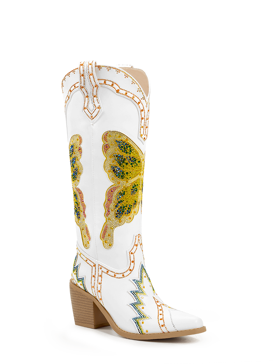 White Women's Western Boots | White Cowgirl Boots | WETKISS White Women's Western Boots | White Cowgirl Boots | WETKISS