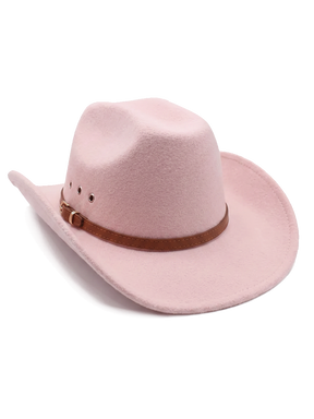 Pink Felt Cowgirl Hat 