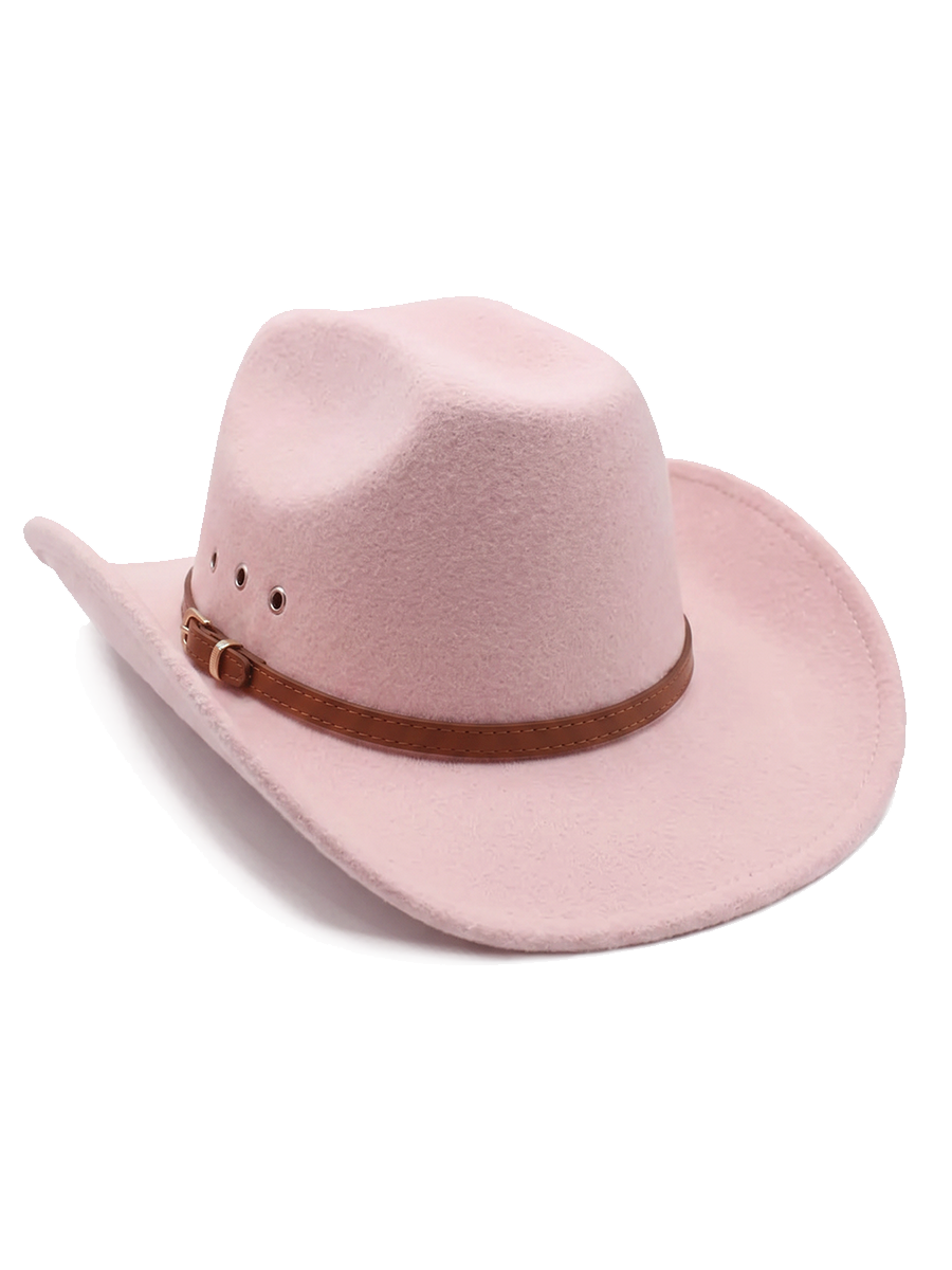 Pink Felt Cowgirl Hat 