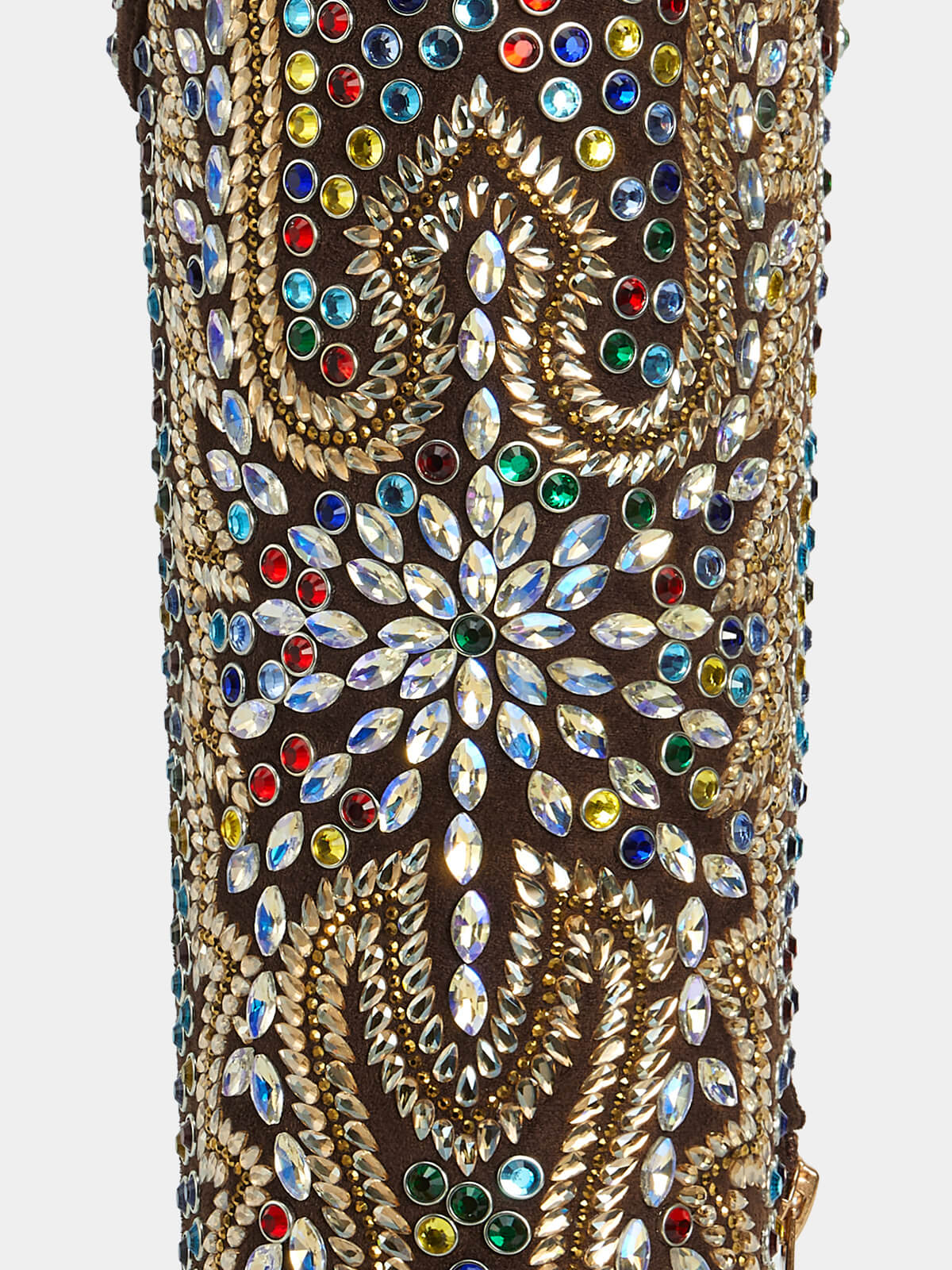 multicolor_rhinestone_floral_pattern_western_boots