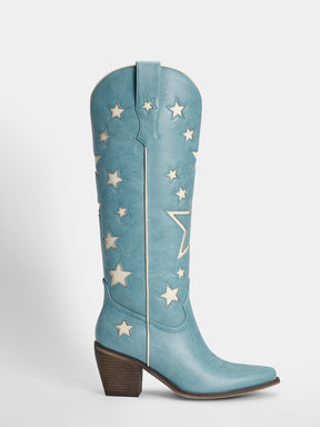 muted-blue-cutout-star-pattern-cowgirl-boots-pu