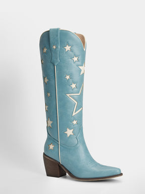 muted-blue-cutout-star-pattern-cowgirl-boots