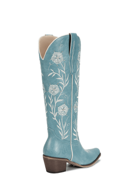 muted-blue-embroidered-floral-motifs-cowgirl-boots-mid-heel
