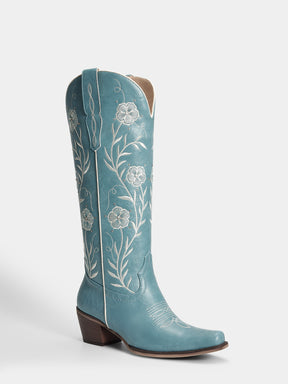 muted-blue-embroidered-floral-motifs-cowgirl-boots