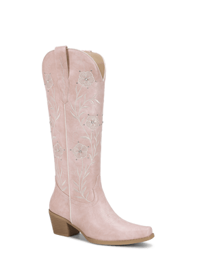 muted-pink-embroidered-floral-motifs-cowgirl-boots