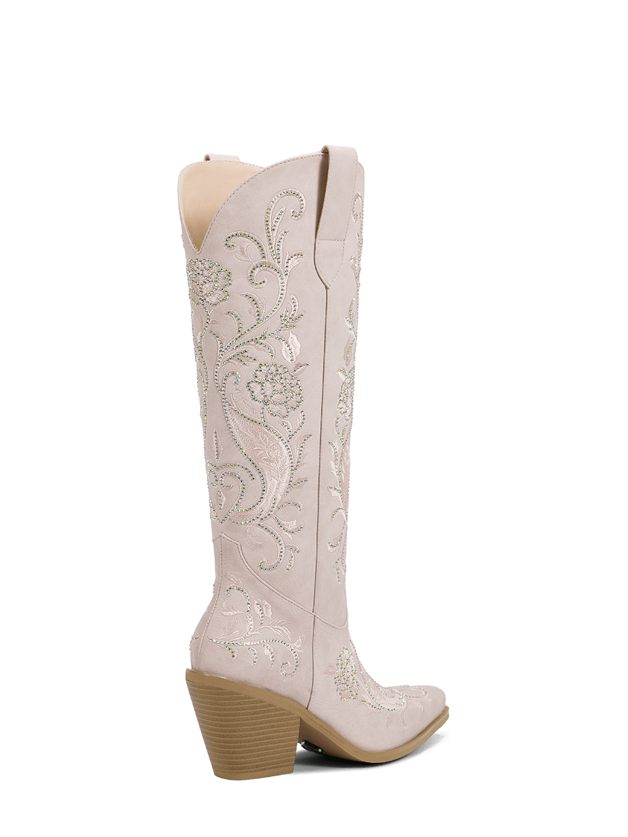 muted-pink-embroidered-rose-wedding-cowgirl-boots-high-heel